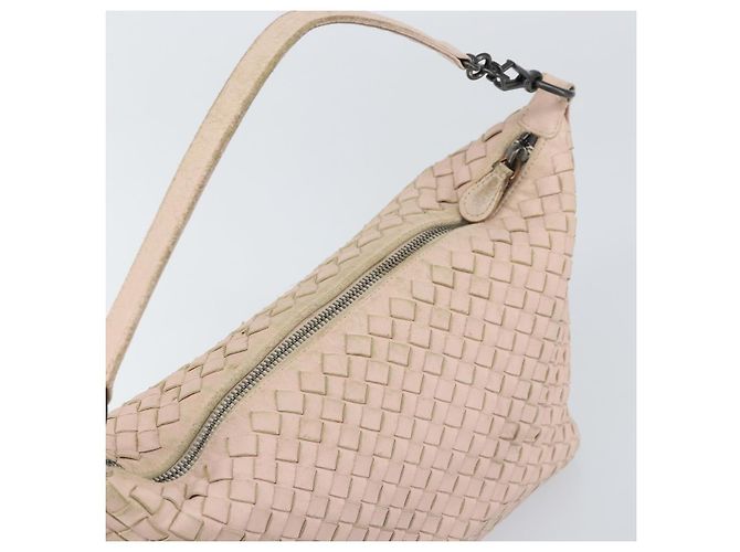 Autre Marque BORSO A MANO IN PELLE INTRECCIATO BOTTEGA VENETA Rosa Auth ep12436 - vista 6