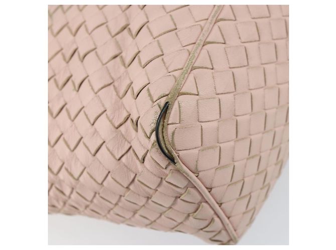 Autre Marque BORSO A MANO IN PELLE INTRECCIATO BOTTEGA VENETA Rosa Auth ep12436 - vista 9