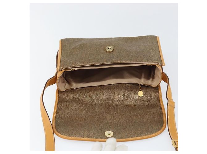 Sac à épaule en cuir beige doré GUCCI 001 14 0712 Auth am9113 - vue 10