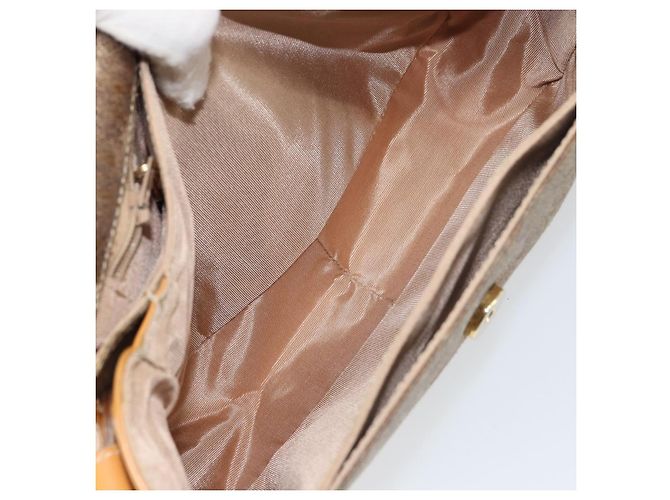 Sac à épaule en cuir beige doré GUCCI 001 14 0712 Auth am9113 - vue 11