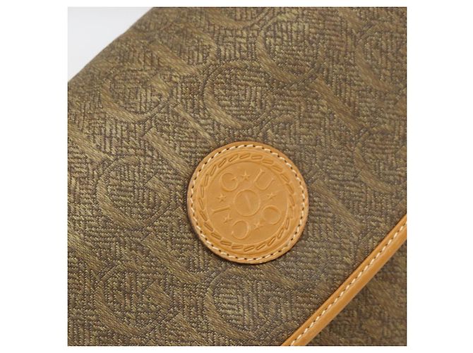 Sac à épaule en cuir beige doré GUCCI 001 14 0712 Auth am9113 - vue 17