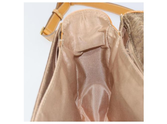 Sac à épaule en cuir beige doré GUCCI 001 14 0712 Auth am9113 - vue 20