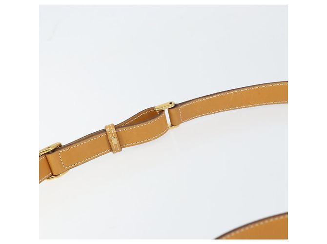 Sac à épaule en cuir beige doré GUCCI 001 14 0712 Auth am9113 - vue 8