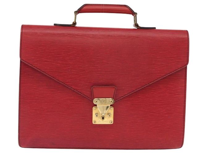 LOUIS VUITTON Epi Serviette Conseiller Borsa Business Rossa M54427 LV Auth bs31722 Rosso - vista 13