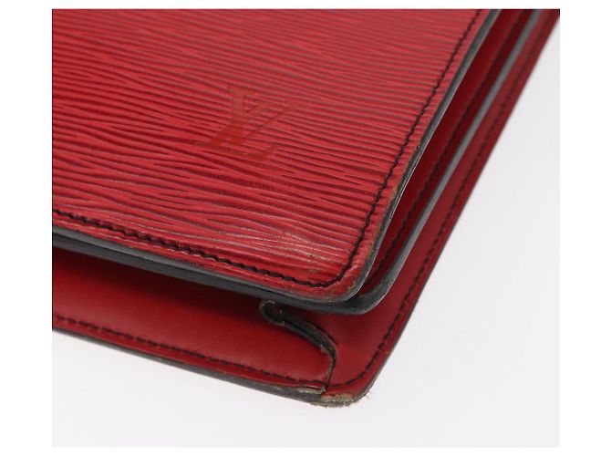 LOUIS VUITTON Epi Serviette Conseiller Borsa Business Rossa M54427 LV Auth bs31722 Rosso - vista 16