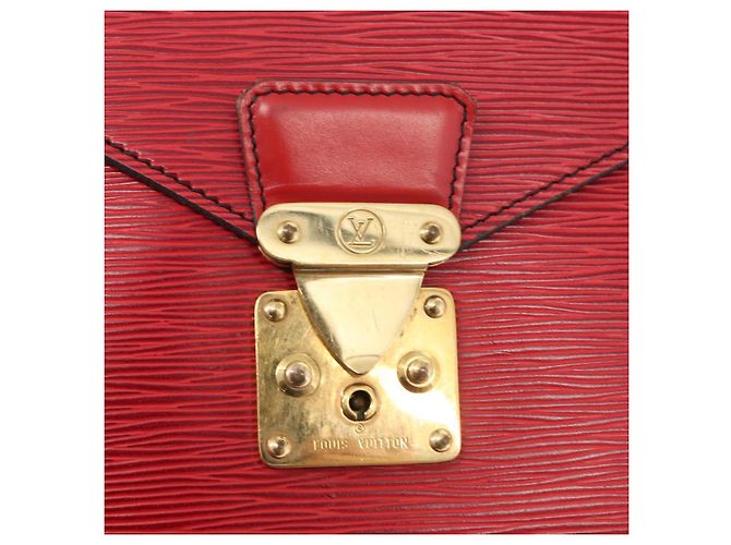LOUIS VUITTON Epi Serviette Conseiller Borsa Business Rossa M54427 LV Auth bs31722 Rosso - vista 18