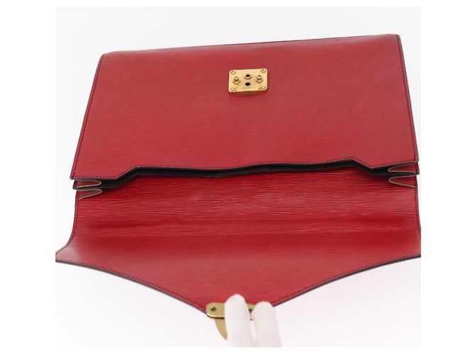 LOUIS VUITTON Epi Serviette Conseiller Borsa Business Rossa M54427 LV Auth bs31722 Rosso - vista 19