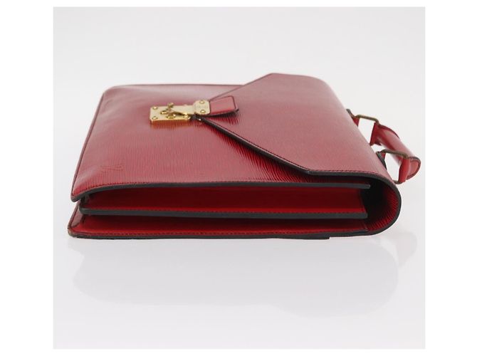 LOUIS VUITTON Epi Serviette Conseiller Borsa Business Rossa M54427 LV Auth bs31722 Rosso - vista 3