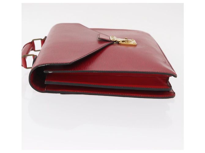 LOUIS VUITTON Epi Serviette Conseiller Borsa Business Rossa M54427 LV Auth bs31722 Rosso - vista 4