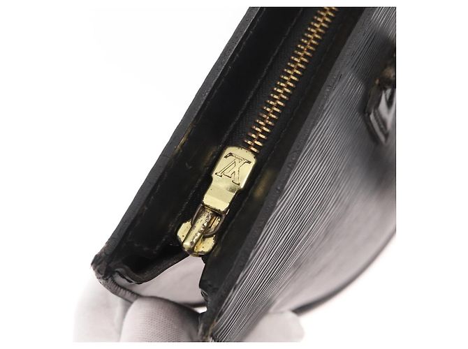 LOUIS VUITTON Borsa a Spalla Saint Jacques Epi Nera M52262 Auth 156531 Nero - vista 19