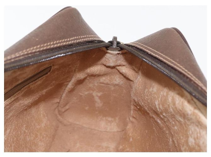 Borsa Gucci GG Supreme Web Sherry Line in PVC beige e oro 56 02 088 Auth ep12231 D'oro - vista 20
