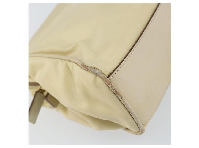 Borsa a Spalla PRADA Nylon Beige Oro Auth ep12445 D'oro - vista 14