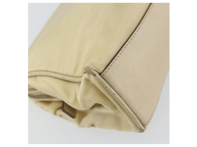 Borsa a Spalla PRADA Nylon Beige Oro Auth ep12445 D'oro - vista 16