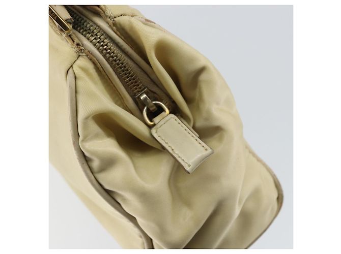 Borsa a Spalla PRADA Nylon Beige Oro Auth ep12445 D'oro - vista 18