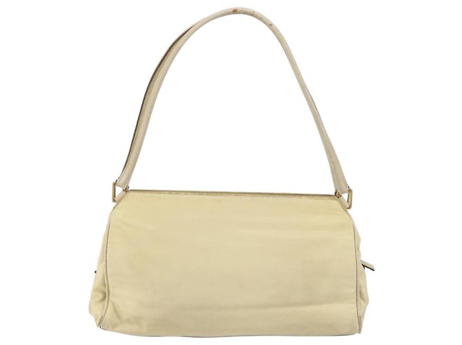 Borsa a Spalla PRADA Nylon Beige Oro Auth ep12445 D'oro - vista 2