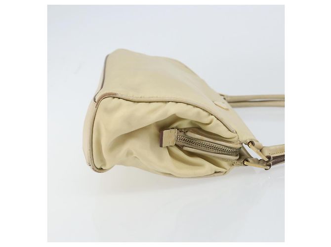 Borsa a Spalla PRADA Nylon Beige Oro Auth ep12445 D'oro - vista 3