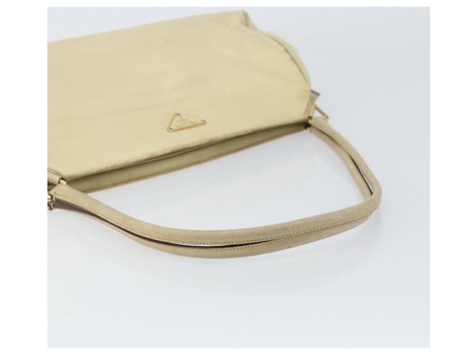 Borsa a Spalla PRADA Nylon Beige Oro Auth ep12445 D'oro - vista 7