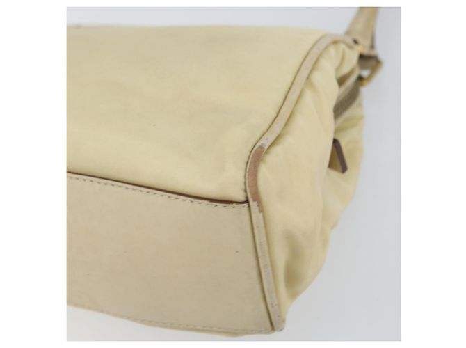 Borsa a Spalla PRADA Nylon Beige Oro Auth ep12445 D'oro - vista 9