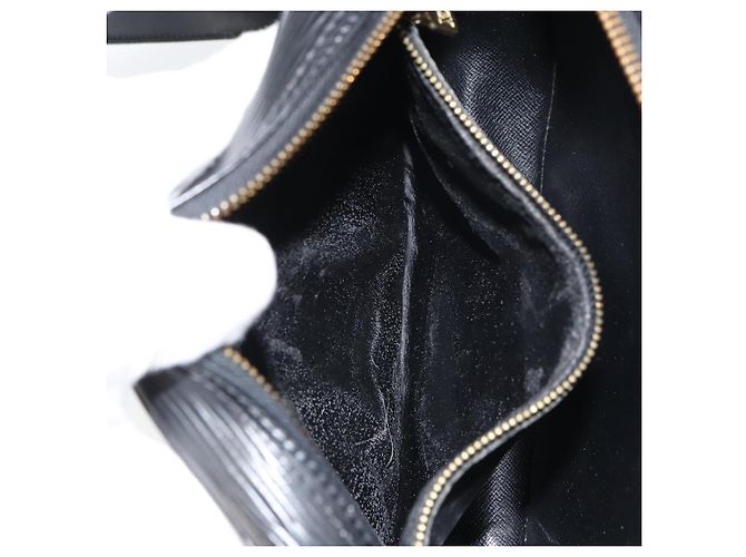 LOUIS VUITTON Borsa a Spalla Epi Jeune Fille MM Nera M52152 LV Auth ep12297 Nero - vista 10