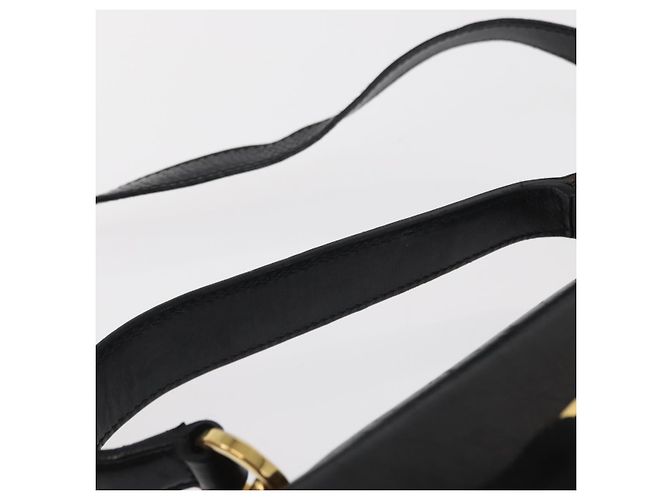Borsa a mano Vala in pelle 2 in 1 nera e dorata Auth BA8780 di Salvatore Ferragamo Nero D'oro - vista 14