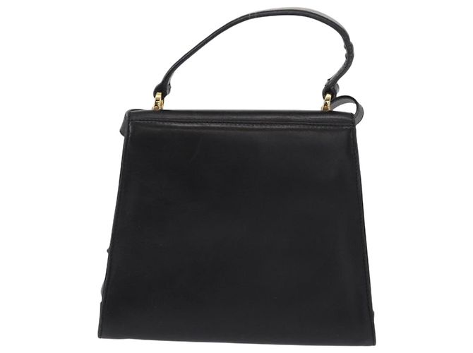 Borsa a mano Vala in pelle 2 in 1 nera e dorata Auth BA8780 di Salvatore Ferragamo Nero D'oro - vista 2