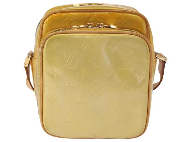 LOUIS VUITTON Borsa a spalla Wooster Monogram Vernis Grigio M91036 LV Auth ka841 - vista 13