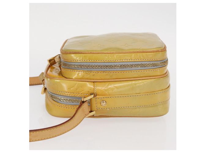 LOUIS VUITTON Borsa a spalla Wooster Monogram Vernis Grigio M91036 LV Auth ka841 - vista 4