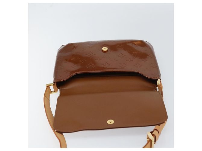 LOUIS VUITTON Borsa Thompson Street Monogram Vernis Bronzo M91124 LV Auth ep12298 - vista 10