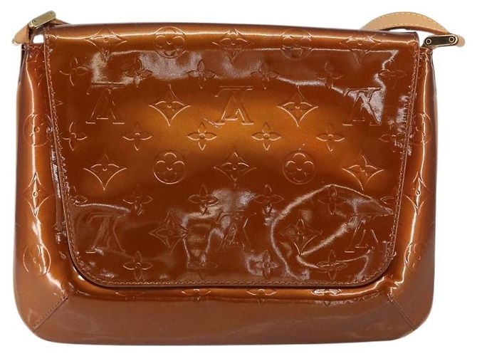 LOUIS VUITTON Borsa Thompson Street Monogram Vernis Bronzo M91124 LV Auth ep12298 - vista 2