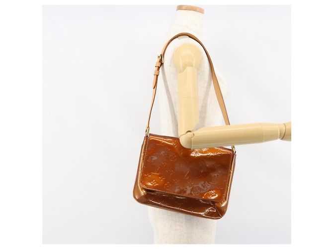 LOUIS VUITTON Borsa Thompson Street Monogram Vernis Bronzo M91124 LV Auth ep12298 - vista 21