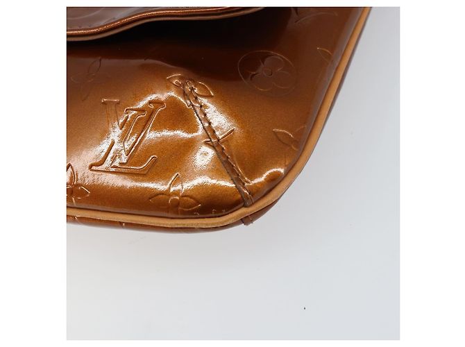 LOUIS VUITTON Borsa Thompson Street Monogram Vernis Bronzo M91124 LV Auth ep12298 - vista 9