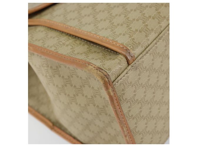 Céline CELINE Macadam Canvas Tote Bag PVC Beige Auth mr1679 - Ansicht 15