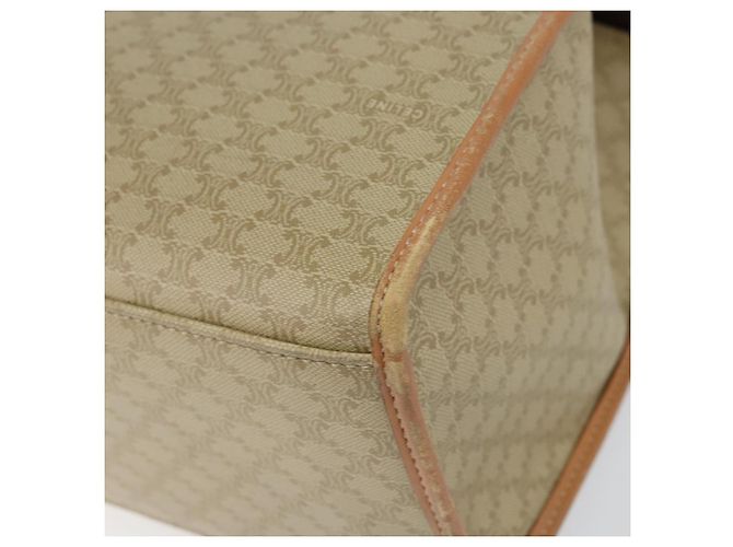 Céline CELINE Macadam Canvas Tote Bag PVC Beige Auth mr1679 - Ansicht 16