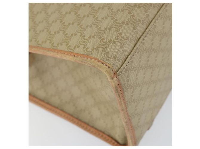 Céline CELINE Macadam Canvas Tote Bag PVC Beige Auth mr1679 - Ansicht 17