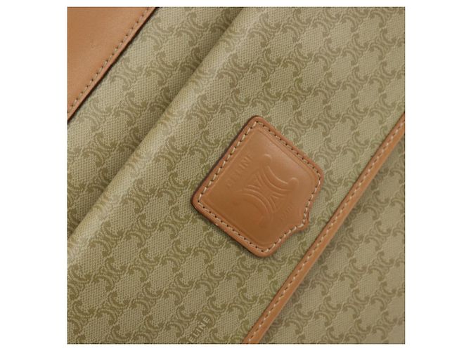 Céline CELINE Macadam Canvas Tote Bag PVC Beige Auth mr1679 - Ansicht 18