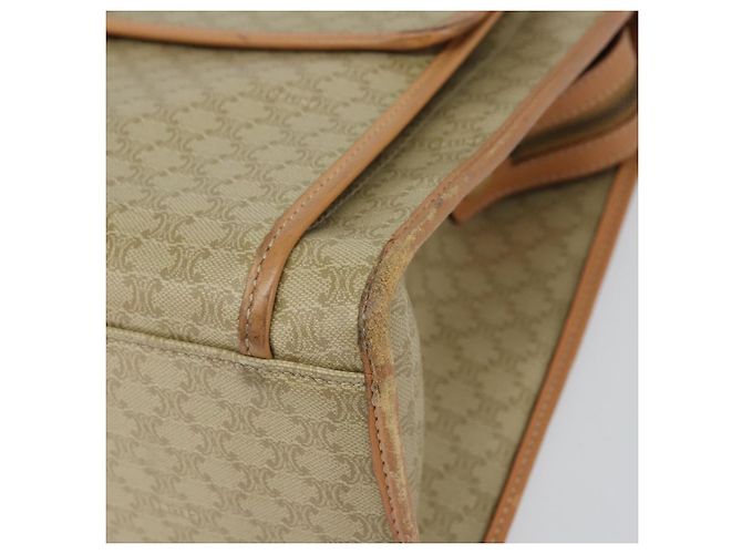 Céline CELINE Macadam Canvas Tote Bag PVC Beige Auth mr1679 - Ansicht 8