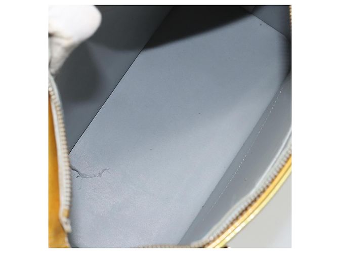 LOUIS VUITTON Bolsa de Mão Monogram Vernis Houston Cinza M91053 LV Auth gh1369 - vista 11