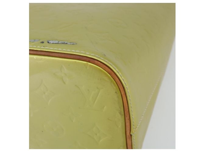 LOUIS VUITTON Bolsa de Mão Monogram Vernis Houston Cinza M91053 LV Auth gh1369 - vista 15