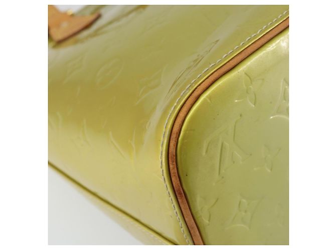 LOUIS VUITTON Bolsa de Mão Monogram Vernis Houston Cinza M91053 LV Auth gh1369 - vista 18