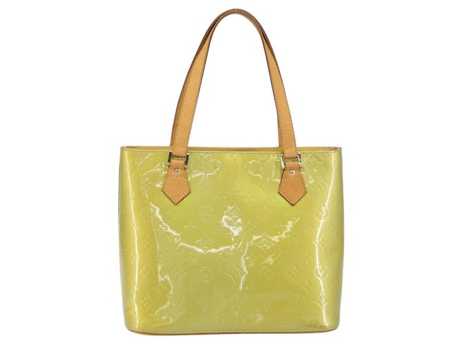 LOUIS VUITTON Bolsa de Mão Monogram Vernis Houston Cinza M91053 LV Auth gh1369 - vista 2