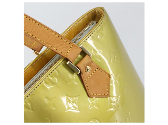 LOUIS VUITTON Bolsa de Mão Monogram Vernis Houston Cinza M91053 LV Auth gh1369 - vista 20