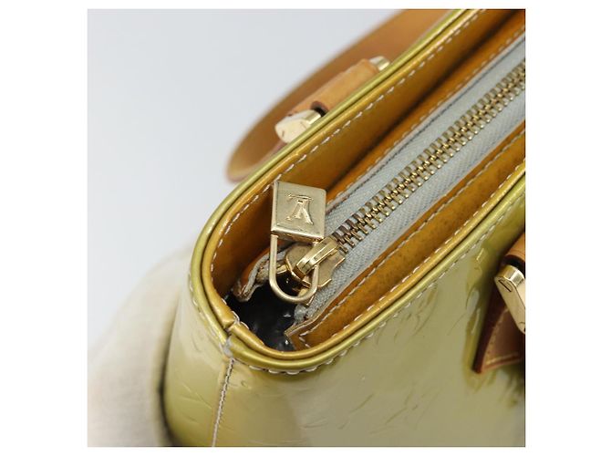 LOUIS VUITTON Bolsa de Mão Monogram Vernis Houston Cinza M91053 LV Auth gh1369 - vista 21