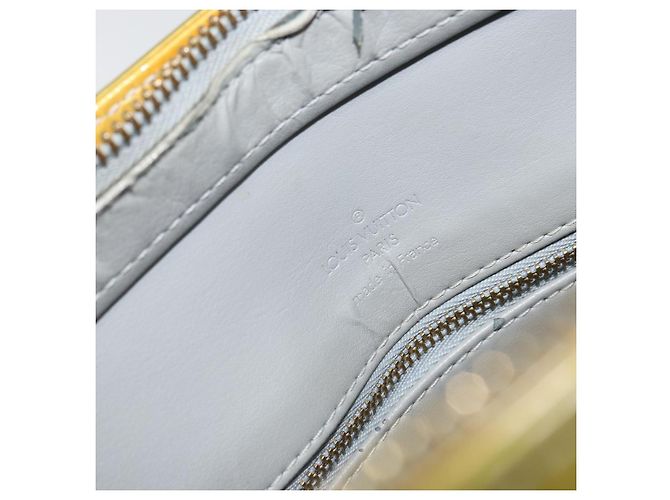 LOUIS VUITTON Bolsa de Mão Monogram Vernis Houston Cinza M91053 LV Auth gh1369 - vista 22