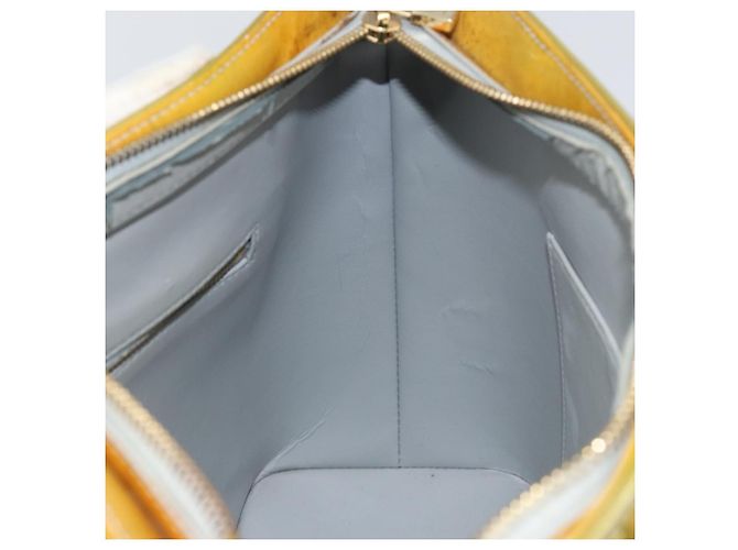 LOUIS VUITTON Bolsa de Mão Monogram Vernis Houston Cinza M91053 LV Auth gh1369 - vista 23