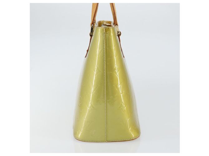 LOUIS VUITTON Bolsa de Mão Monogram Vernis Houston Cinza M91053 LV Auth gh1369 - vista 4