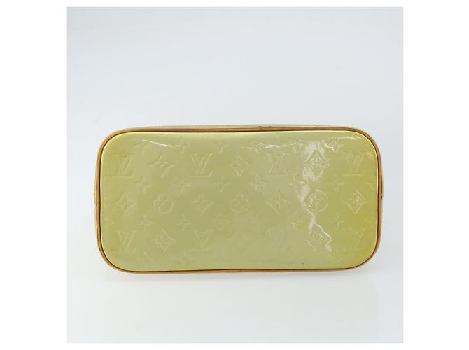 LOUIS VUITTON Bolsa de Mão Monogram Vernis Houston Cinza M91053 LV Auth gh1369 - vista 5