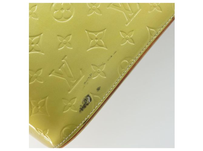 LOUIS VUITTON Bolsa de Mão Monogram Vernis Houston Cinza M91053 LV Auth gh1369 - vista 8