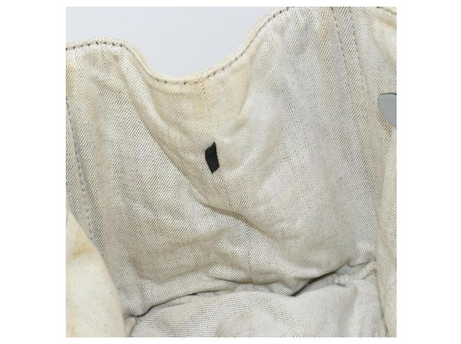 PRADA Canapa MM Borsa a mano in tela grigia oro Auth 151445 Marrone D'oro - vista 19