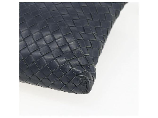 Autre Marque Borsa a Spalla in Pelle Intrecciato Bottega Veneta Navy Auth ka844 Blu navy - vista 15