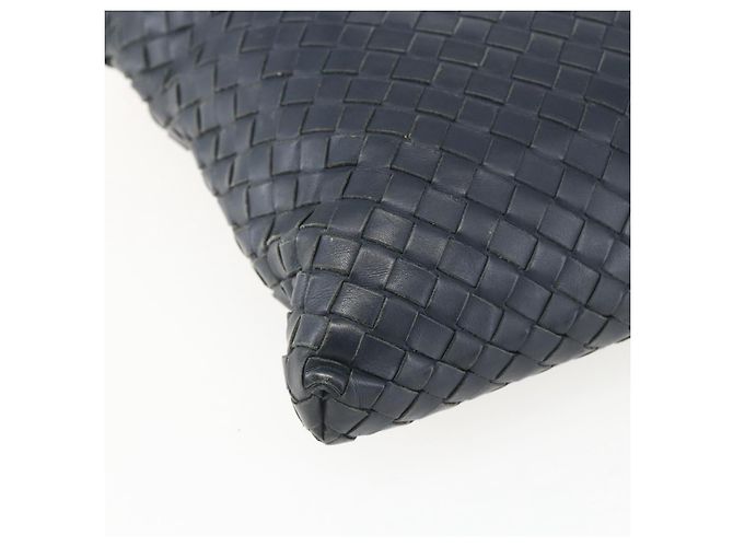 Autre Marque Borsa a Spalla in Pelle Intrecciato Bottega Veneta Navy Auth ka844 Blu navy - vista 16